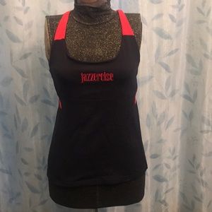 Jazzercise Athletic Top with Built-in Shelf Bra